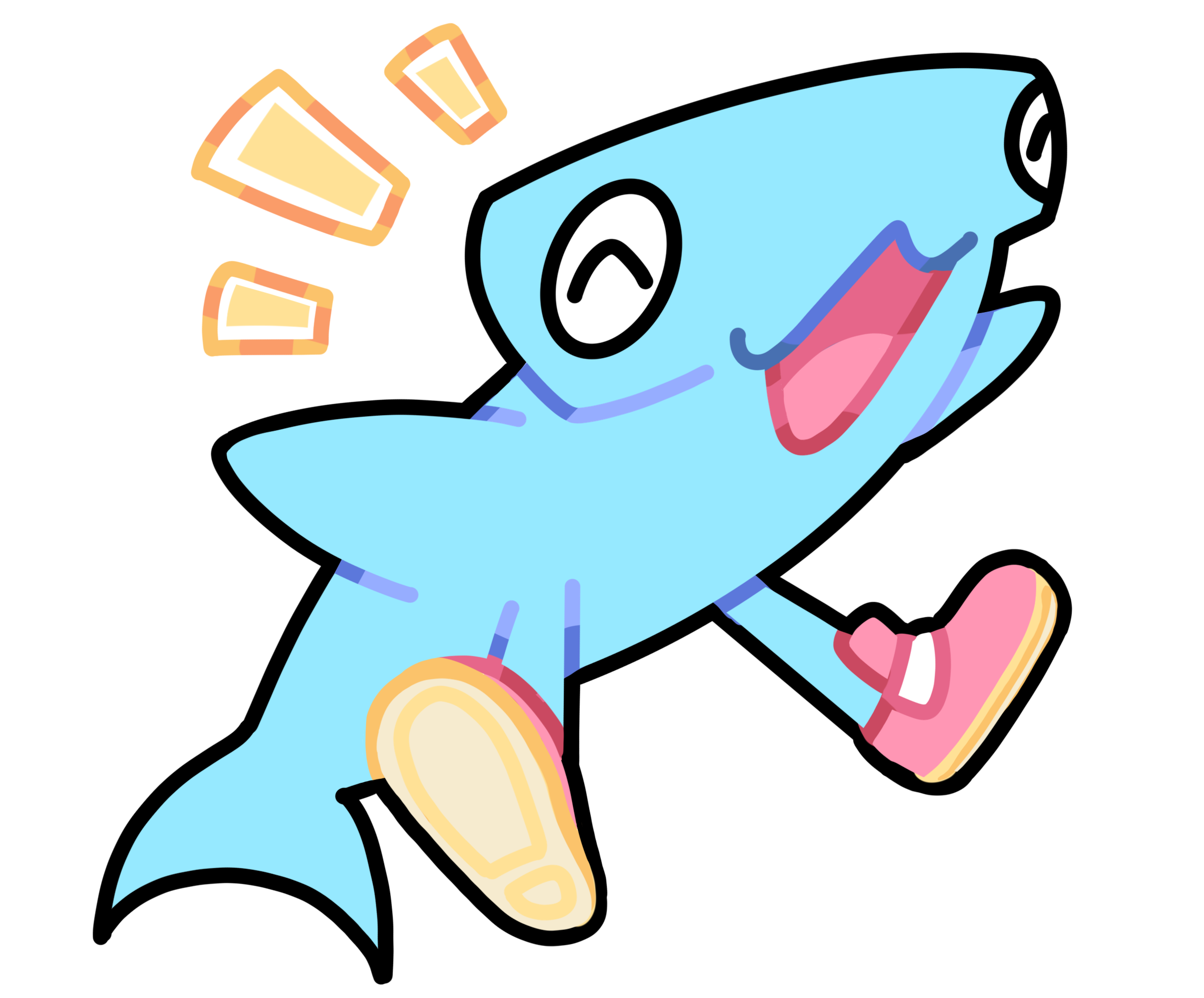 happy shark